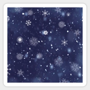 Abstract snowflakes, ice crystal Sticker